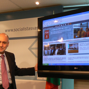 Rodolfo Ares ha presentado la nueva pgina web de los Socialistas Vascos