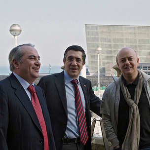 En San Sebastin, junto a Iaki Arriola, 