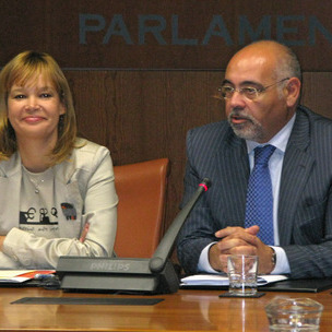 Leire Pajn eta Jos Antonio Pastor, Sozialisten Legebiltzarkide Taldearekin egindako bileran