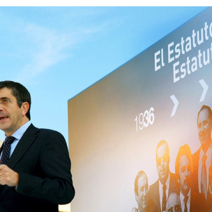 Patxi Lpez, iaz, Gernikako Estatutuaren 29. urteurrenaren ospakizunean