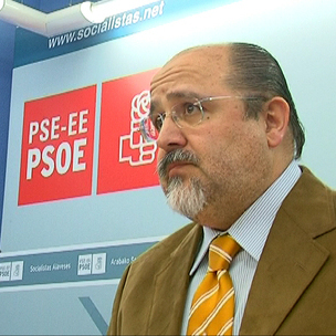 Txarli Prieto en un momento de la rueda de prensa