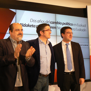 Patxi Lpez, Txarli Prieto eta Txarli Lazcoz