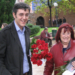 Eduardo Madina y Lentxu Rubial