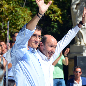 Alfredo Prez Rubalcaba eta Patxi Lpez