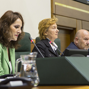 Blanca Roncal en el Parlamento Vasco