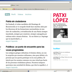 Patxi Lopezen bloga