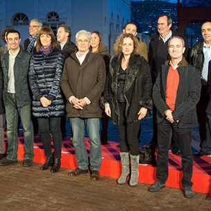 Foru eta Udal hauteskundeetarako PSE-EEk aurkeztuko dituen hautagaiak idazkari nagusi Idoia Mendiarekin. [Argazkia: Euskal Sozialistak]