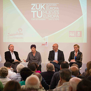 Cheik Tidane, Luis M. Pariza, Eider Gardiazabal, Jos Antonio Pastor eta Teresa Laespada Javier Urrutia Bilboko 