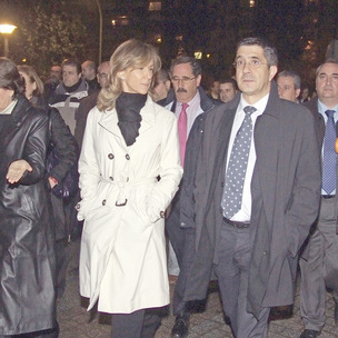 De izda. a drcha., Leyre Pajn, Magdalena Alvarez, Cristina Garmendia, Patxi Lpez y Sandra Carrasco