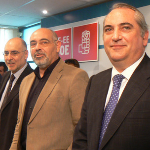De izda. a drcha., Rodolfo Ares, Jos A. Pastor e Iaki Arriola.