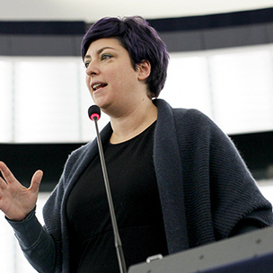 Eider Gardiazabal en una foto de archivo en el Parlamento Europeo. [Foto: Partido Socialista Europeo]