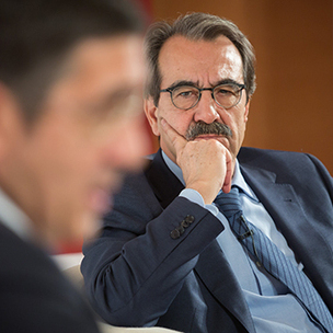 Emilio Ontiveros eta Patxi Lpez 