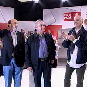 Iaki Arriola, Alfredo Perez Rubalcaba, Miguel Buen, Odn Elorza eta Patxi Lpez