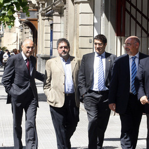 Iaki Arriola, Rodolfo Ares, Jess Eguiguren, Patxi Lpez, Jos Antonio Pastor y Txarli Prieto
