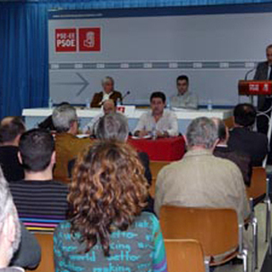 Iaki Arriola, Secretario General del PSE-EE de Gipuzkoa en rueda de prensa