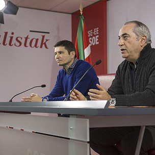 Iaki Arriola y Enrique Ramos presentan los detalles del proceso de elaboracin del programa electoral 