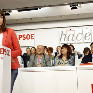 Idoia Mendia en el Comit Federal del PSOE. [Foto: Socialistas Vascos]