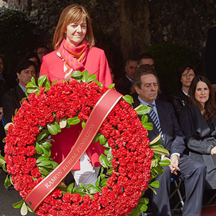 Idoia Mendia participa en el 79 aniversario del bombardeo de Gernika