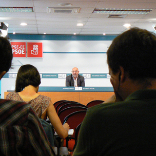 Jos Antonio Pastor durante la rueda de prensa