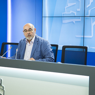 Jos Antonio Pastor Eusko Legebiltzarreko prentsaurrekoan