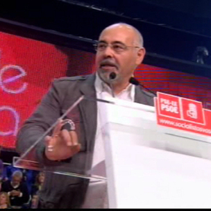 Jos Antonio Pastor en un momento de su discurso en la Fiesta de la Rosa