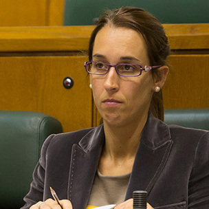 Natalia Rojo legebiltzarkidea Eusko Legebiltzarrean (artxibo-argazkia). [Argazkia: Euskal Sozialistak]