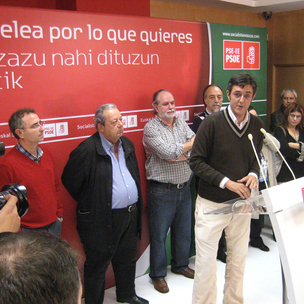 Melchor Gil, Eduardo Madina, Txiki Benegas eta Josu Montalbn, Zallan