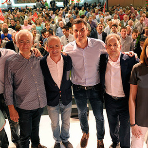 Mitin de Pedro Snchez en Bilbao. [Foto: Socialistas Vascos]