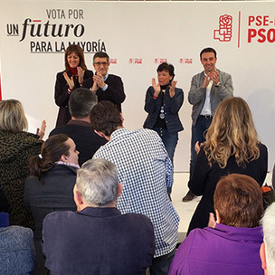 Euskal Sozialistek Portugaleten egindako mitina.