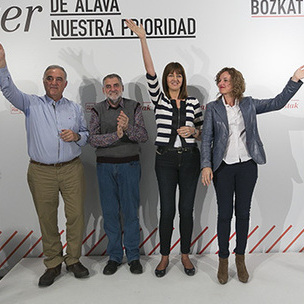 Mitin poltico en Vitoria-Gasteiz