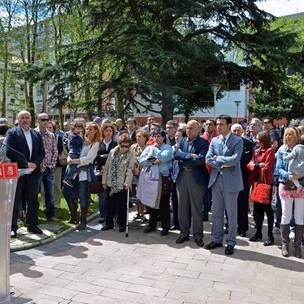 Portugaleten egindako omenaldiaren une batean