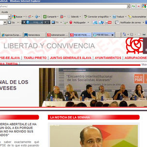 Nueva web de los socialistas alaveses