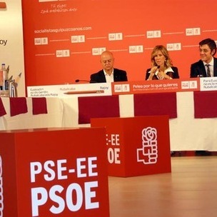 Odn Elorza, Cristina Garmendia eta Eduardo Madina