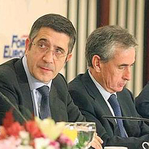Odn Elorza, Patxi Lpez, Ramn Juregui eta Eduardo Madina (El Correo-ko argazkia)