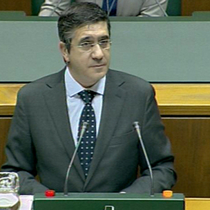 Patxi Lpez Legebiltzarreko osoko bilkuran