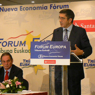 Patxi Lpez Europa Forumean parte hartzen