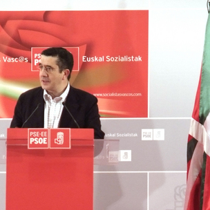 Patxi Lpez, en un momento de su intervencin ante el Comit Nacional celebrado en Vitoria