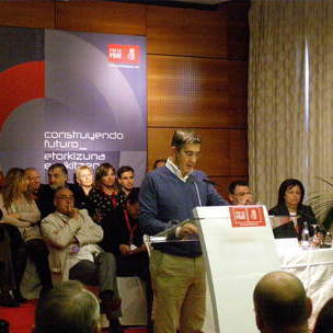Patxi Lopez Arabako PSEren VI. Biltzarrean