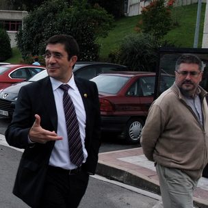 Patxi Lpez junto al Presidente del PSE-EE, Jess Eguiguren