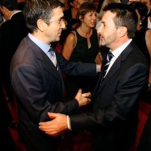 Patxi Lpez, saludando al presidente de Petronor, Josu Jon Imaz