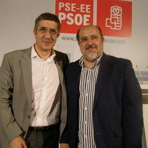 Patxi Lpez eta Txarli Prieto