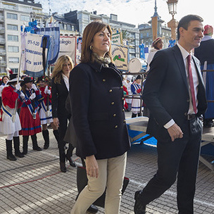 Pedro Snchez e Idoia Mendia, en Donostia [Fuente: Socialistas Vascos]