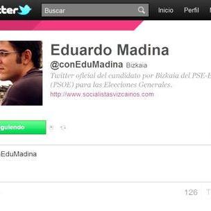 Perfil de Edu Madina en twitter