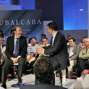 Rubalcaba eta Patxi Lpez Bilbon
