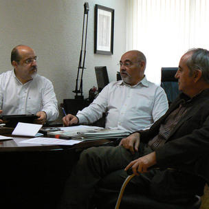 Txarli Prieto, J.A. Pastor eta Iaki Arriola