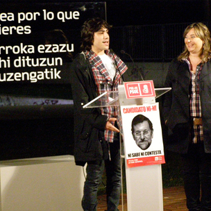 Yolanda Vicente en el encuentro con jvenes