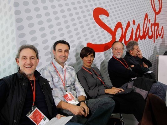 Alfonso Gil, Mikel Torres, Begoa Gil y Dimas Saudo en la Conferencia Poltica del PSOE 2013