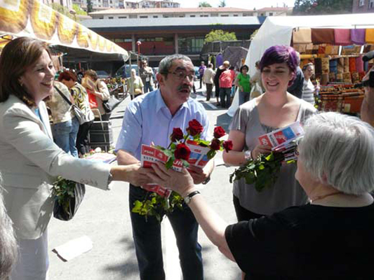 Con Estanis Amutxastegi, Alcalde de Andoain 