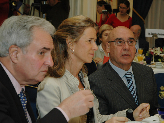 Enrique Mgica, Defensor del Pueblo, Cristina Garmendia, Ministra de Ciencia e Innovacin y Javier Rojo, Presidente del Senado 