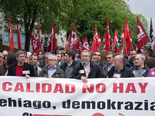 Manifestacin del 1 de mayo en Bilbao.